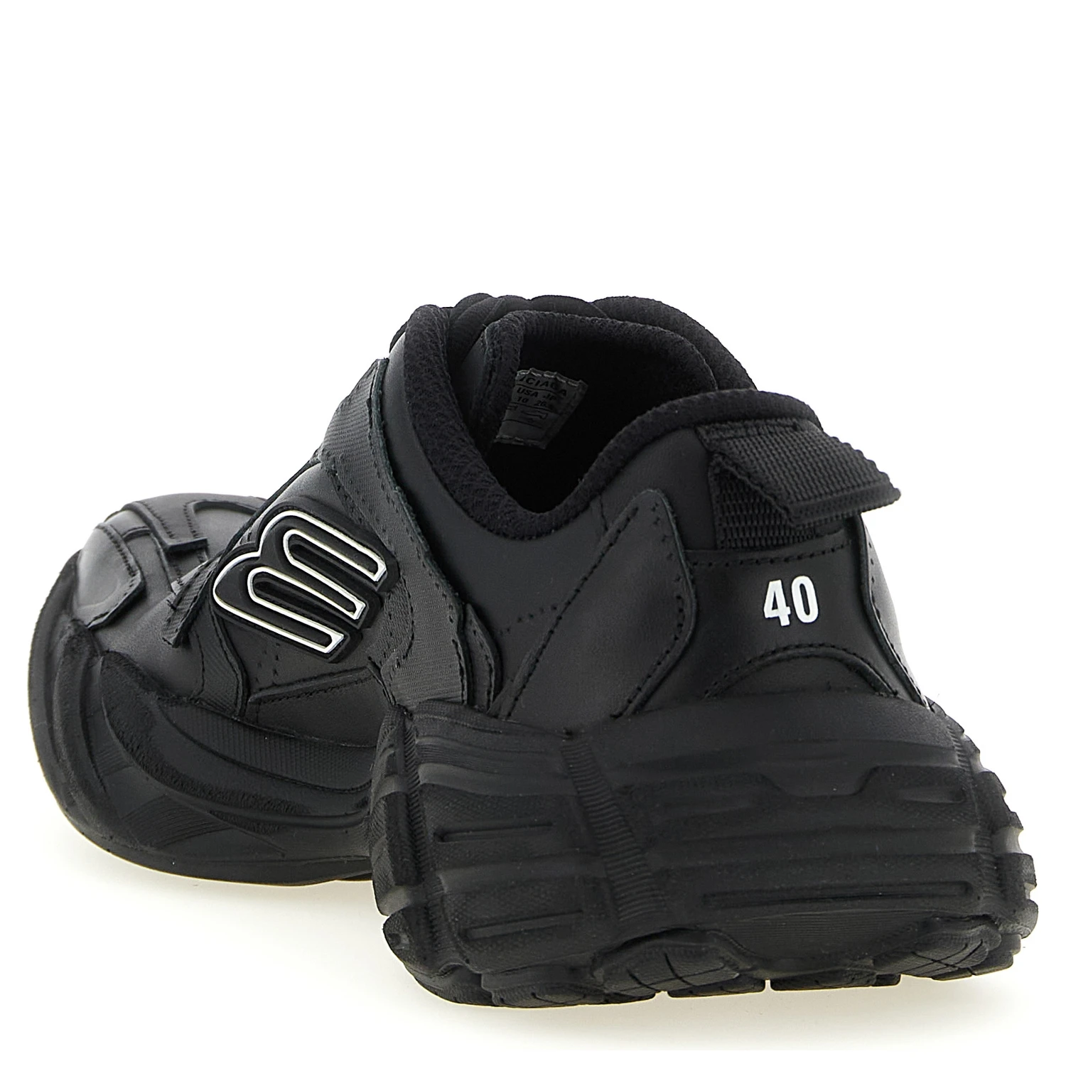 Black Calfskin Athletic Sneakers