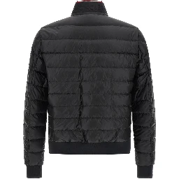 Black Polyamide Full-Length Jacket