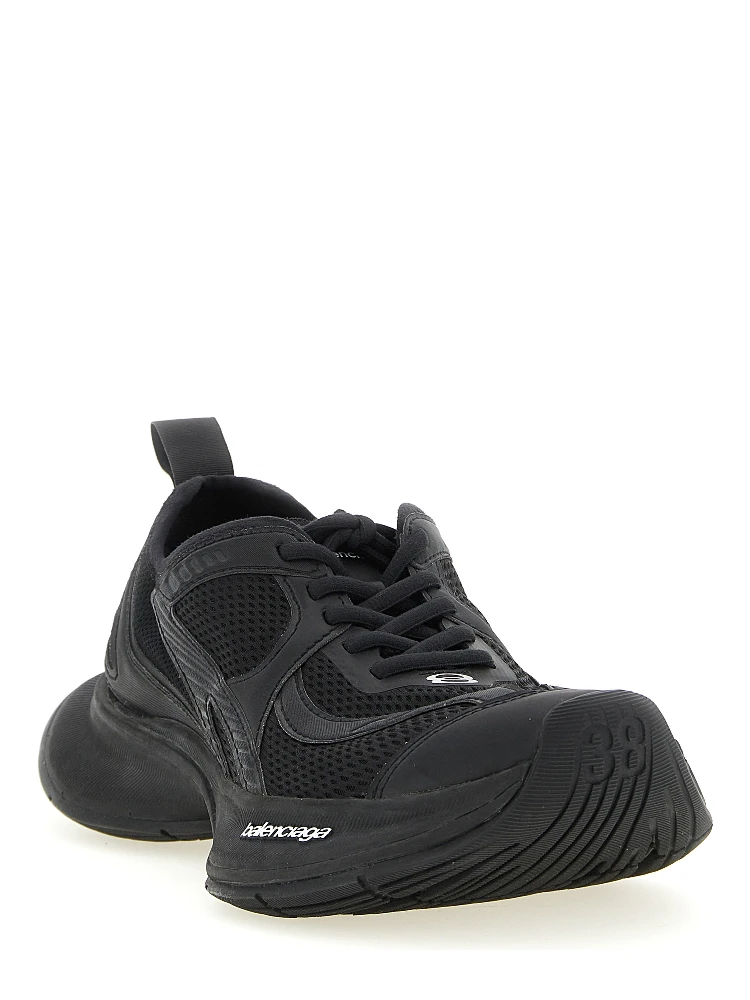 Black Polyester Athletic Sneakers alternative
