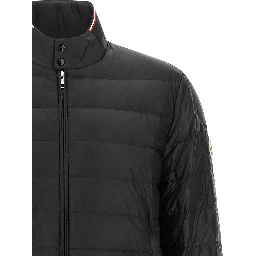 Black Polyamide Full-Length Jacket