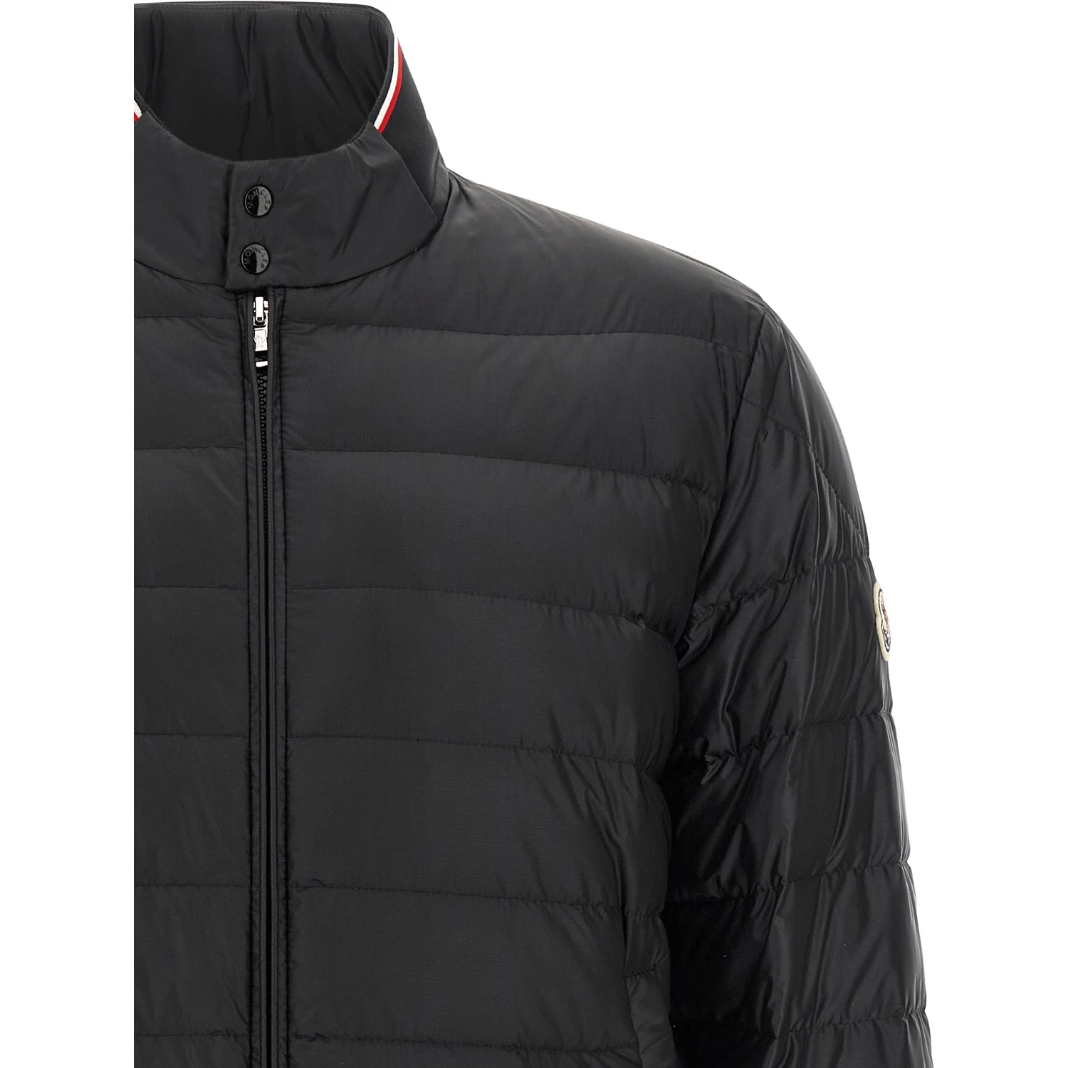 Black Polyamide Full-Length Jacket