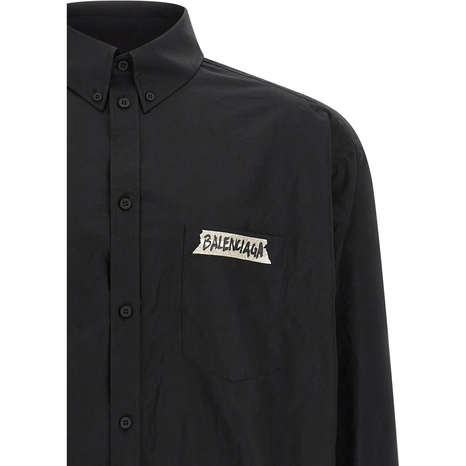 Black Cotton Blouse