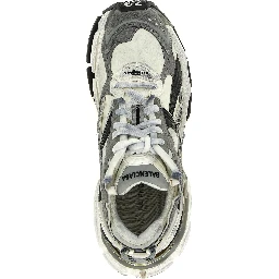 Gray Polyethylene Athletic Sneakers