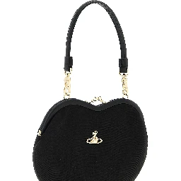 Black Viscose Handbag