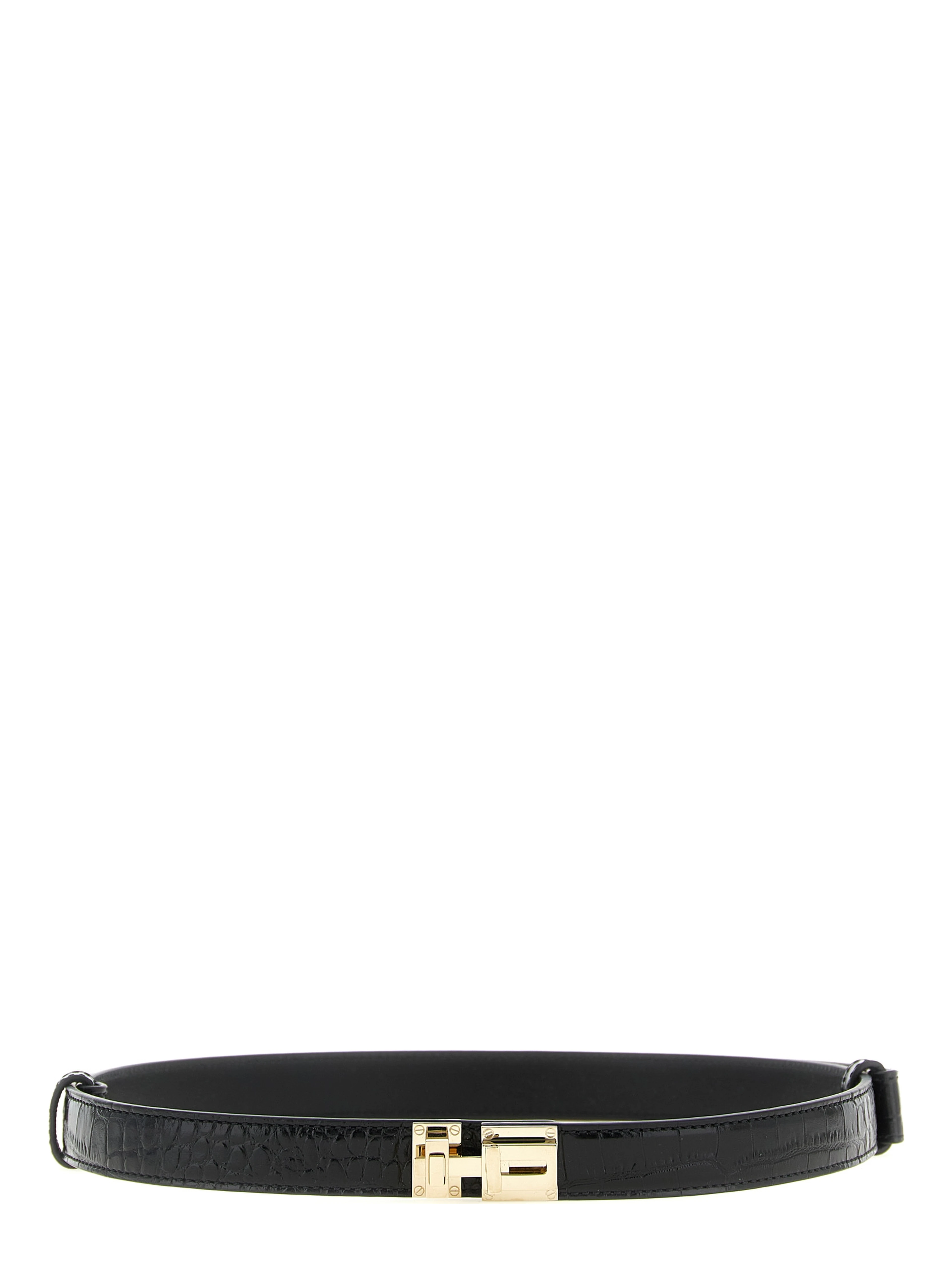 Black Calfskin Regular Belt
