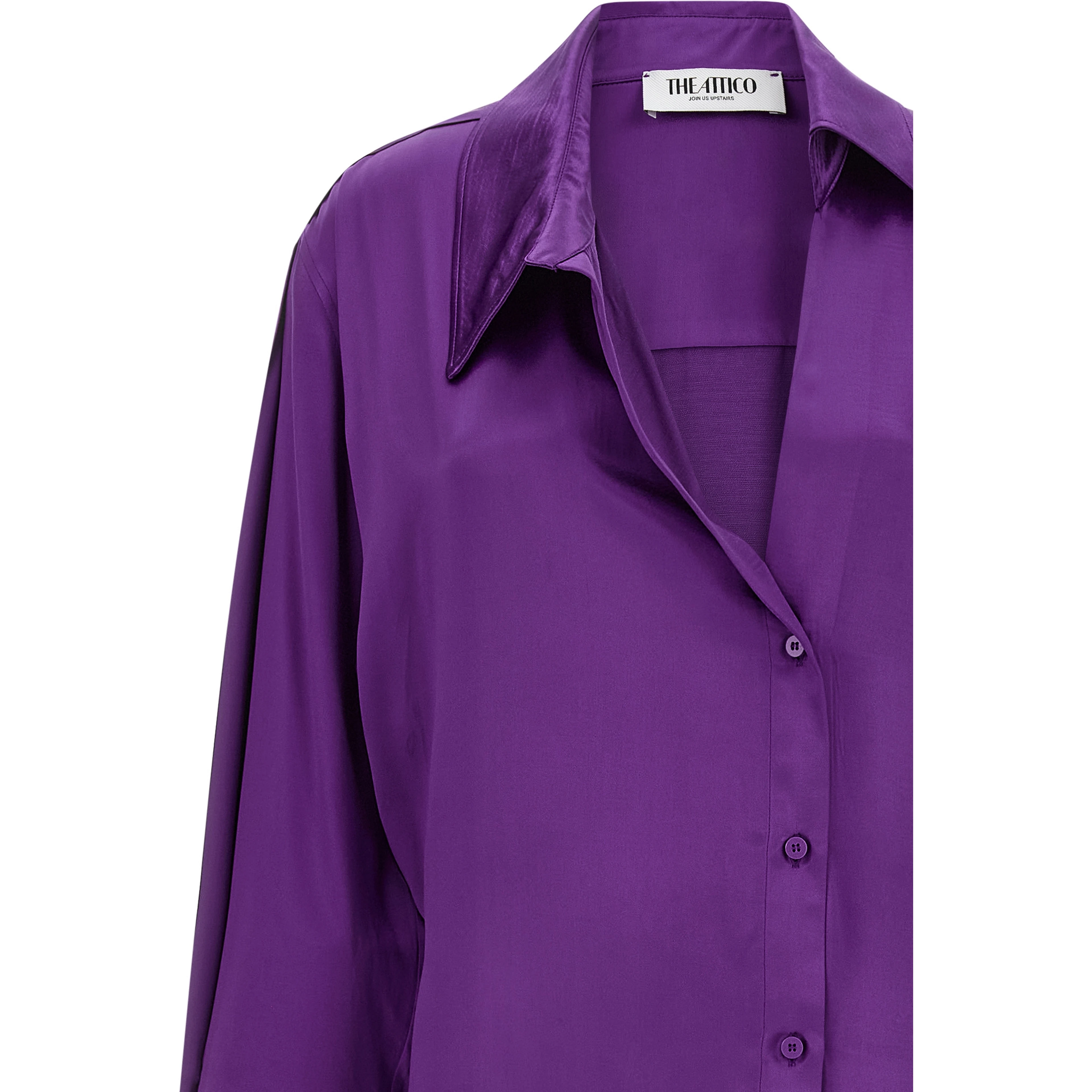 Purple Rayon Midi Dress