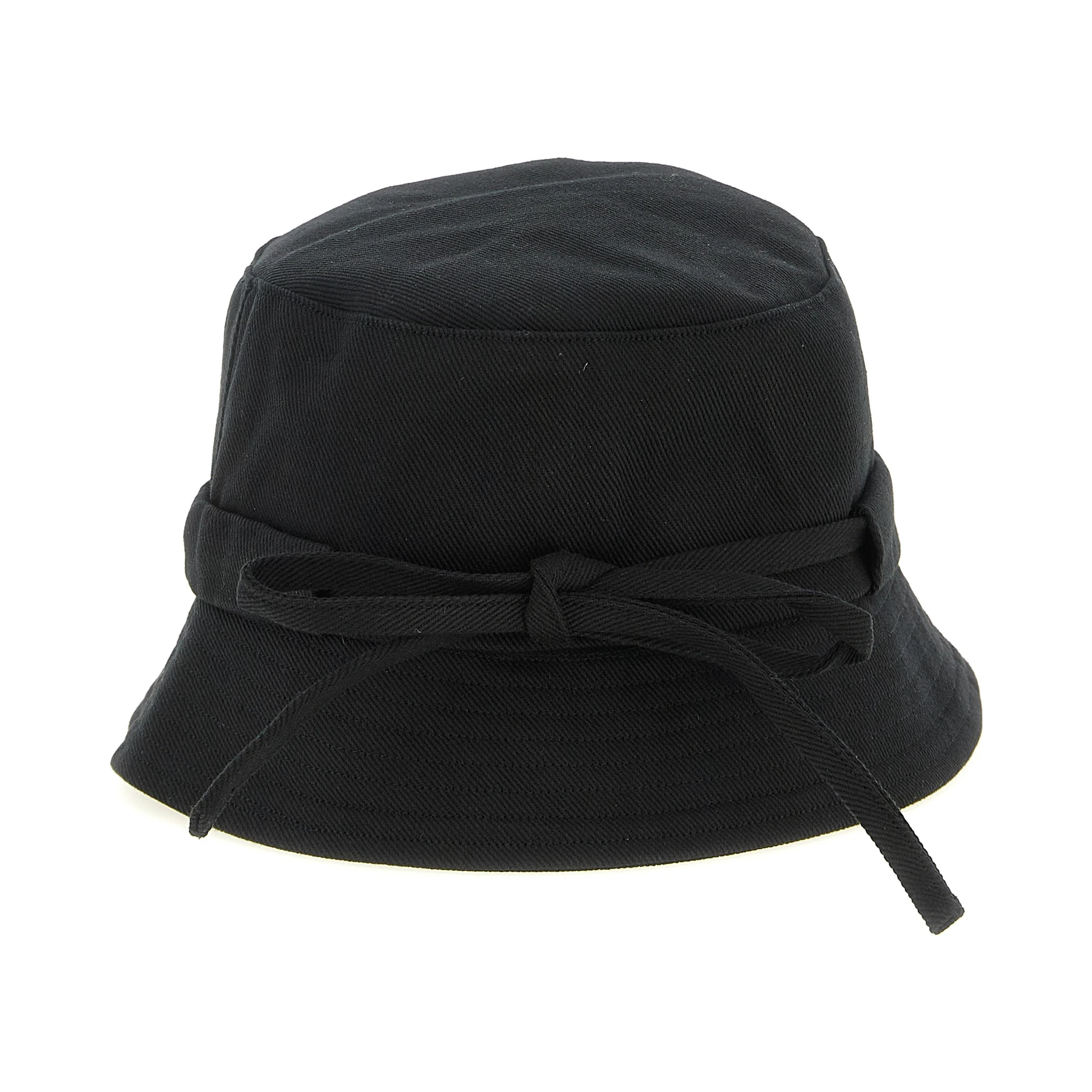 Black Cotton Bucket Hat
