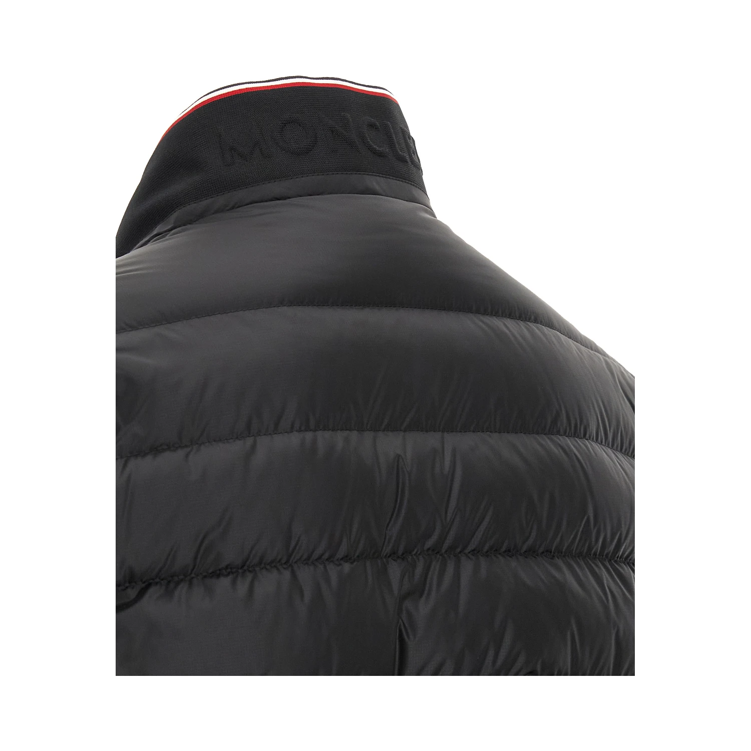 Black Polyamide Full-Length Jacket