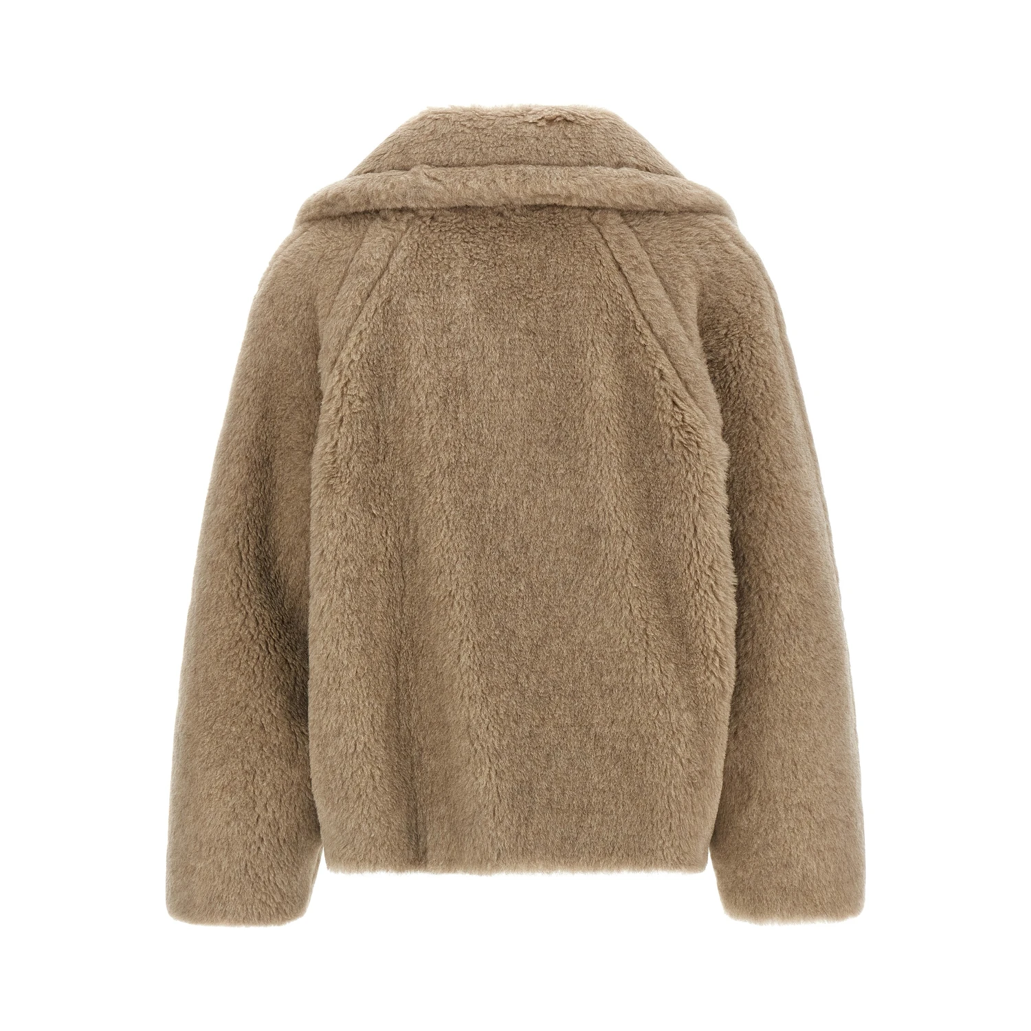Beige Alpaca Leather Coat