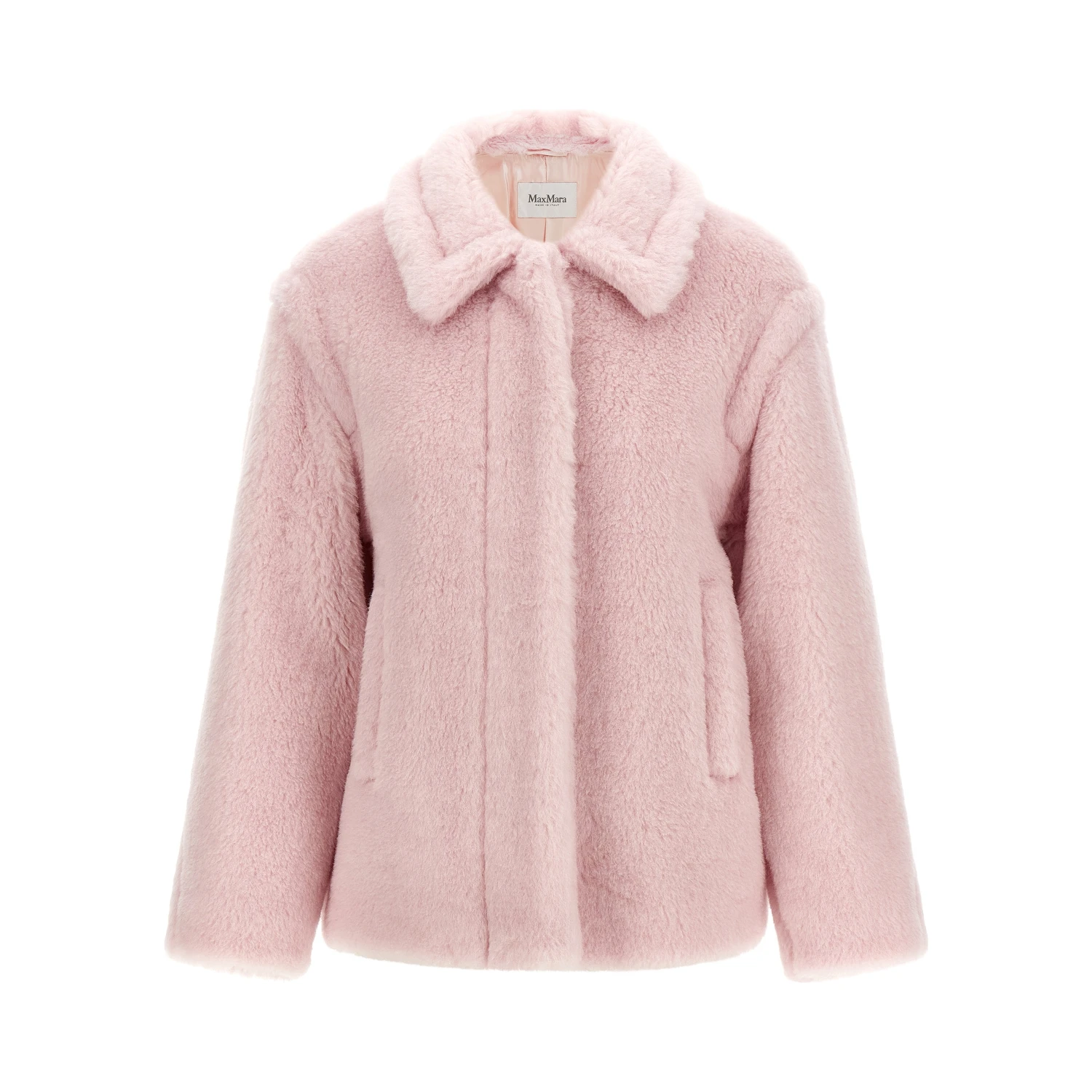 Multicolor Alpaca Leather Coat