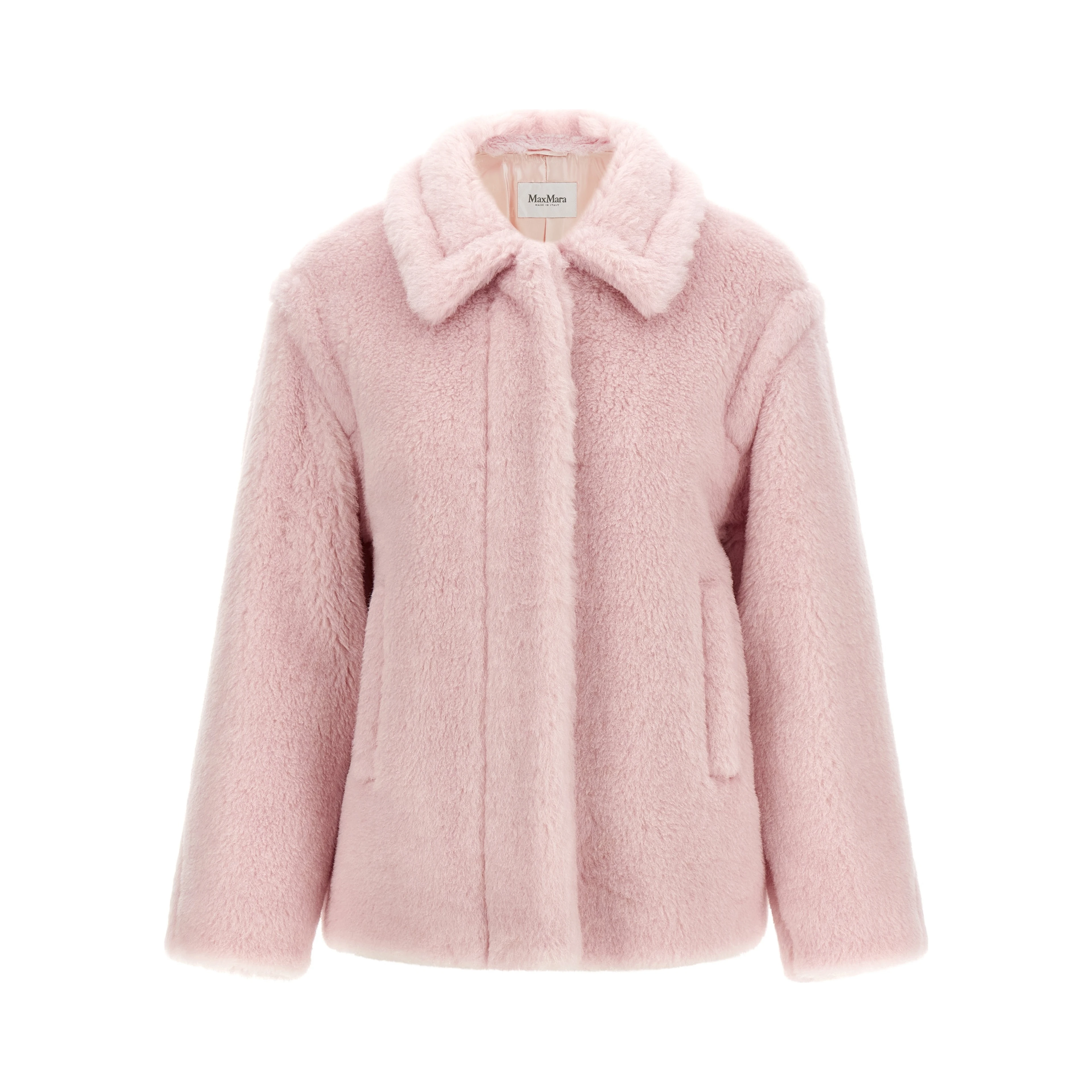 Multicolor Alpaca Leather Coat