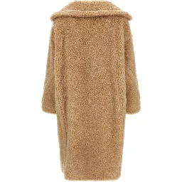 Beige Alpaca Leather Coat