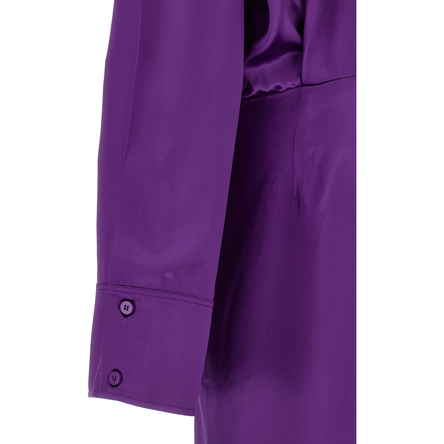 Purple Rayon Midi Dress