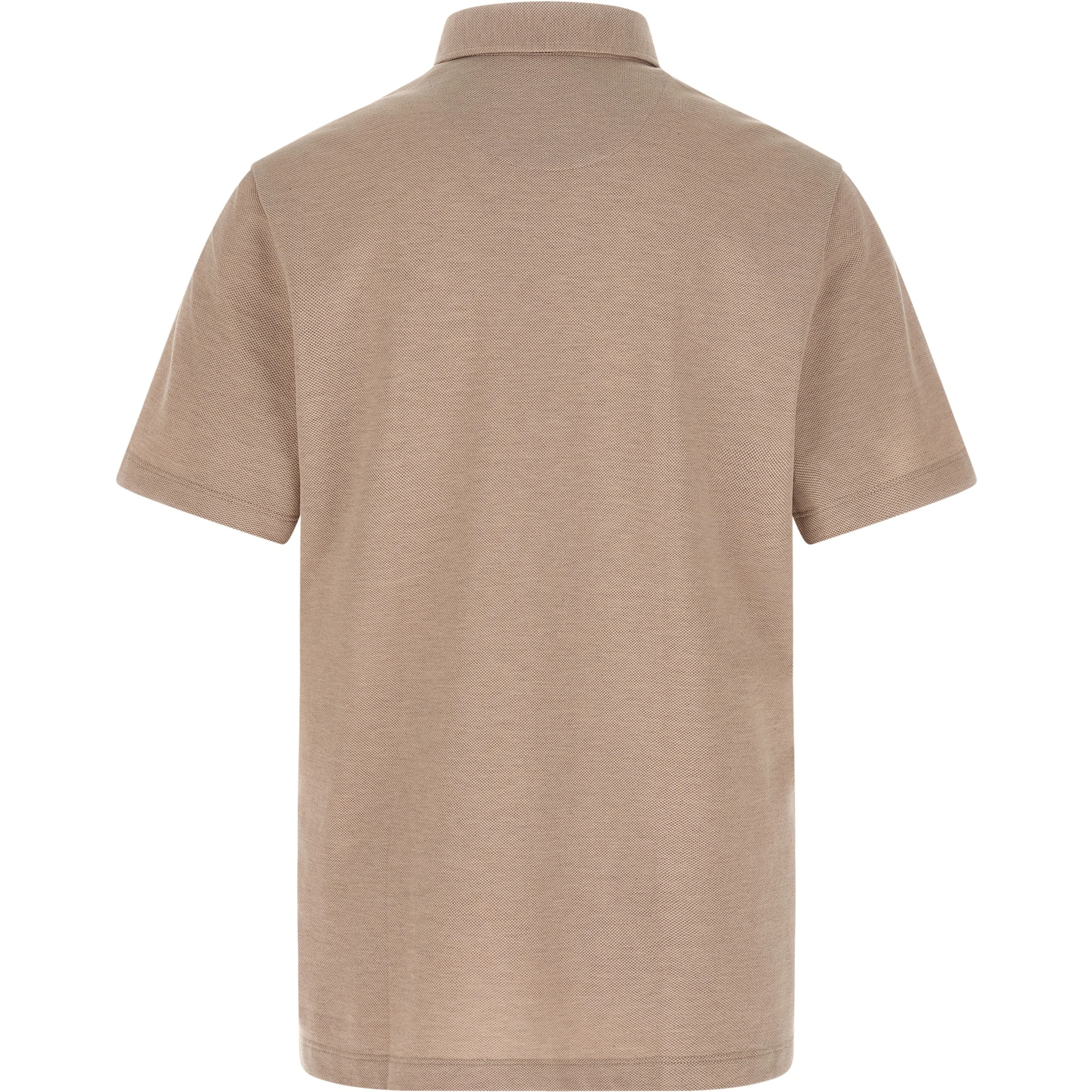 Beige Cotton Polo Shirt