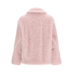 Multicolor Alpaca Leather Coat