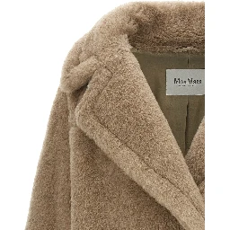 Beige Alpaca Leather Coat