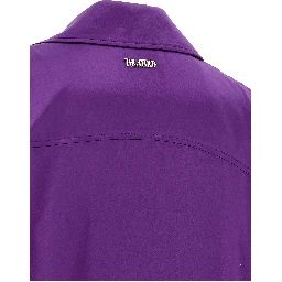 Purple Rayon Midi Dress