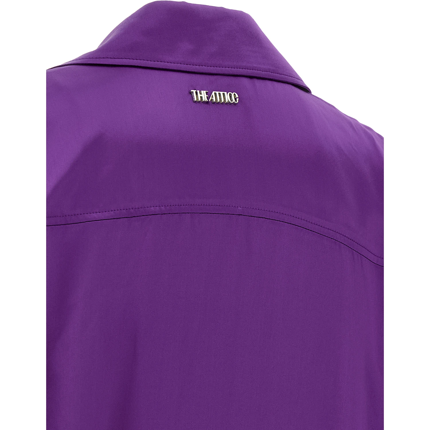 Purple Rayon Midi Dress