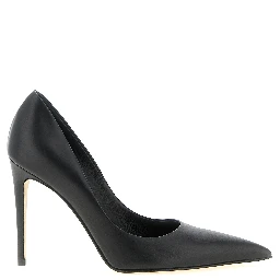 Black Calfskin High Heel Pumps