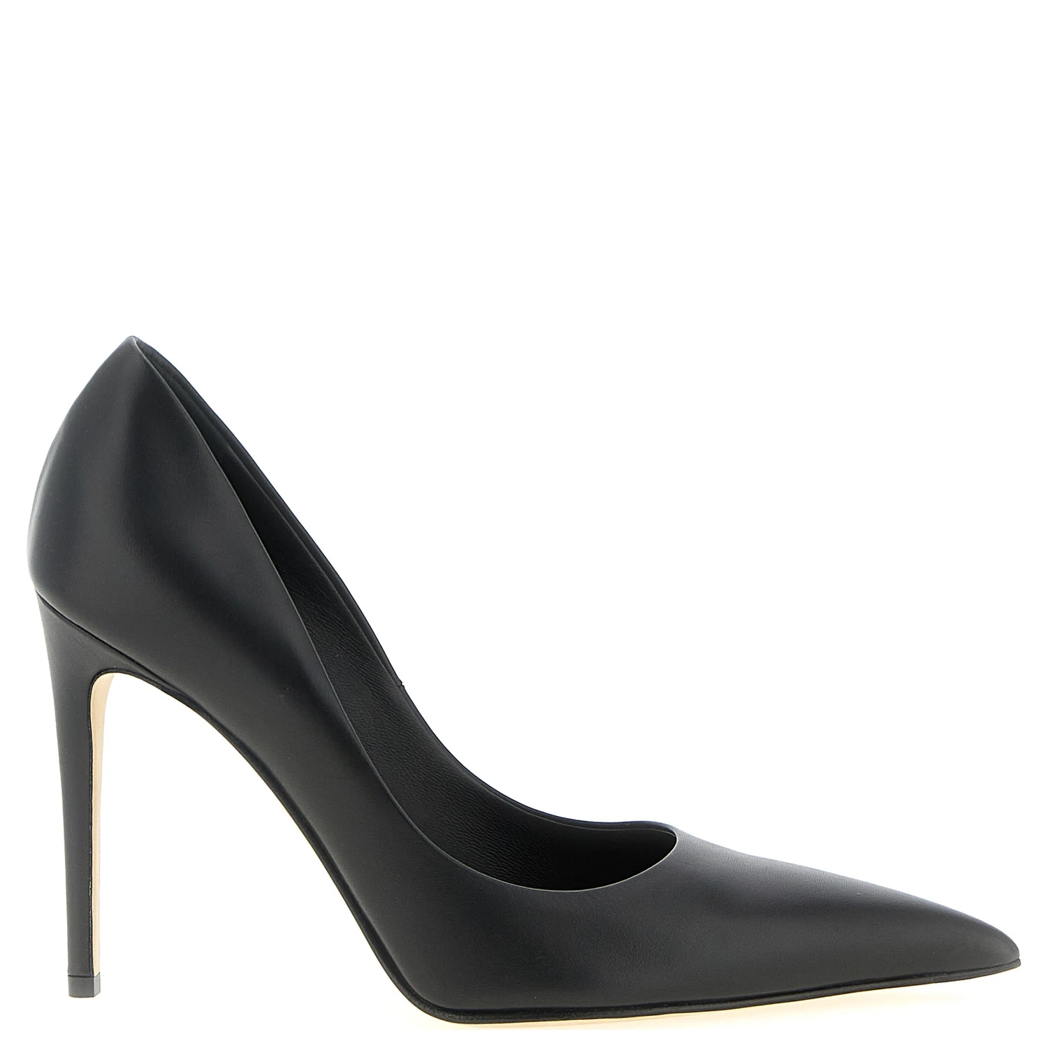 Black Calfskin High Heel Pumps