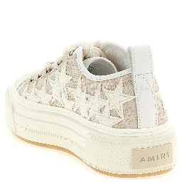 Beige Polyester Low Top Sneakers