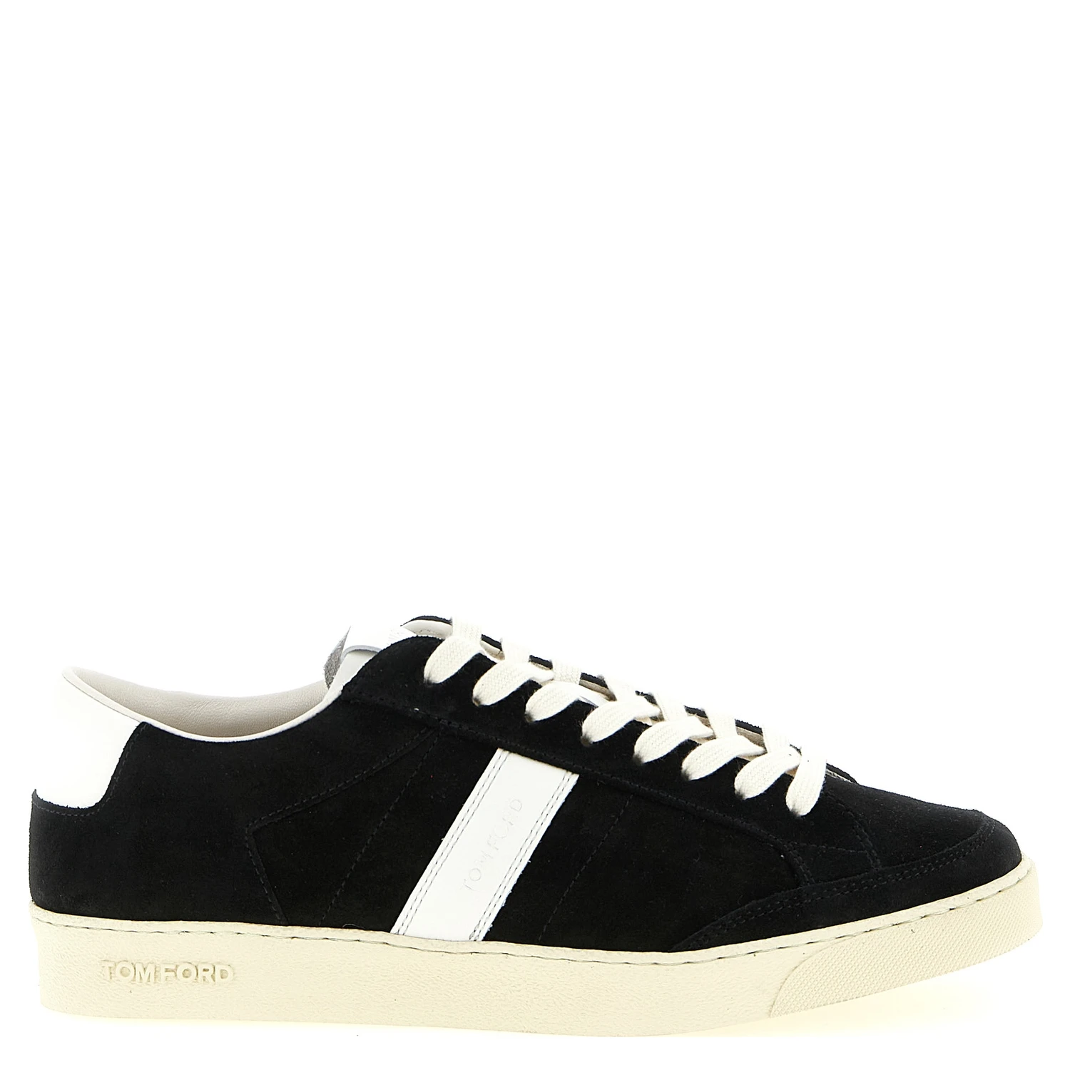 Bicolor Leather Low Top Sneakers