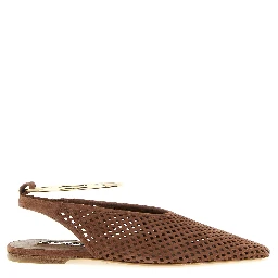Brown Goatskin Ballet Flats