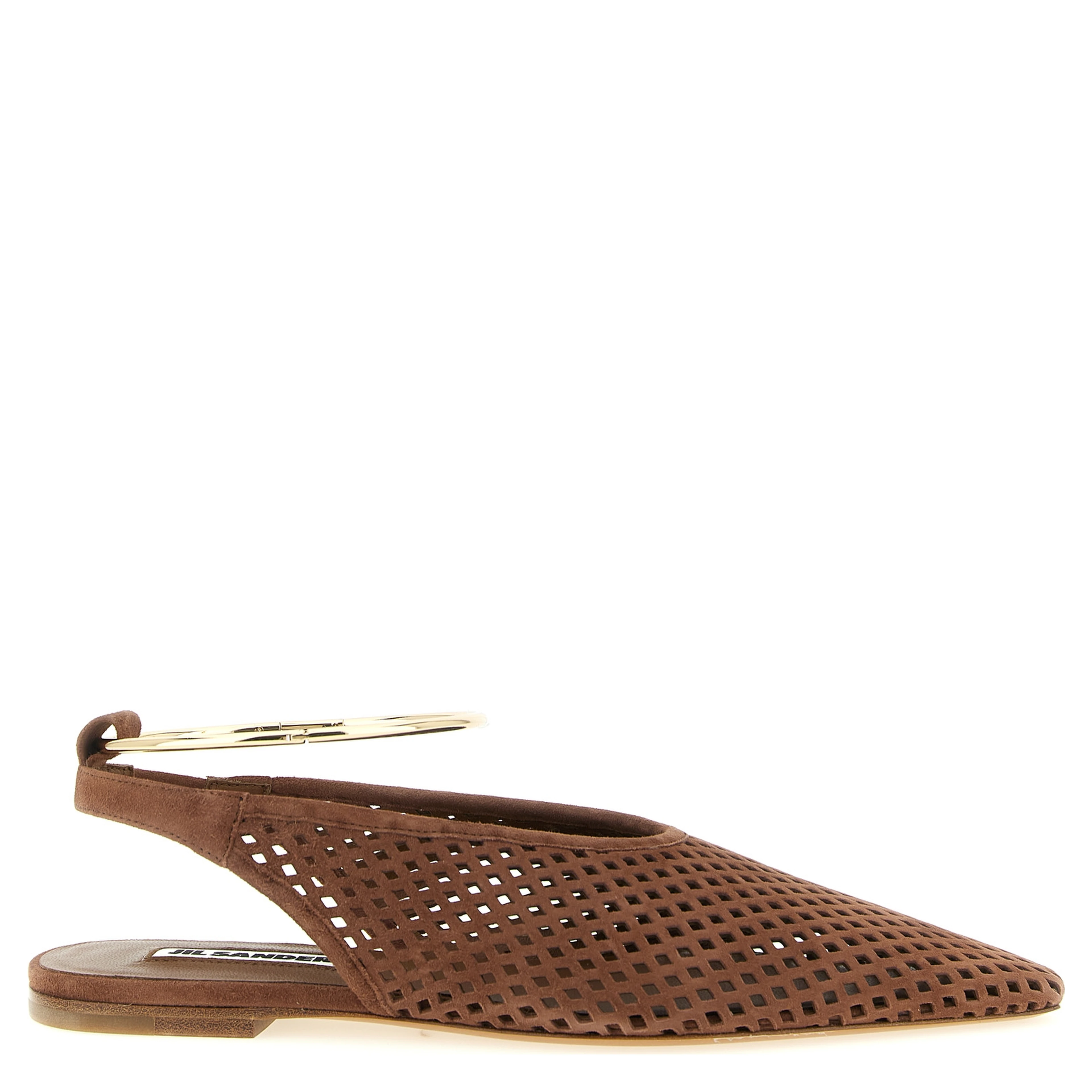 Brown Goatskin Ballet Flats