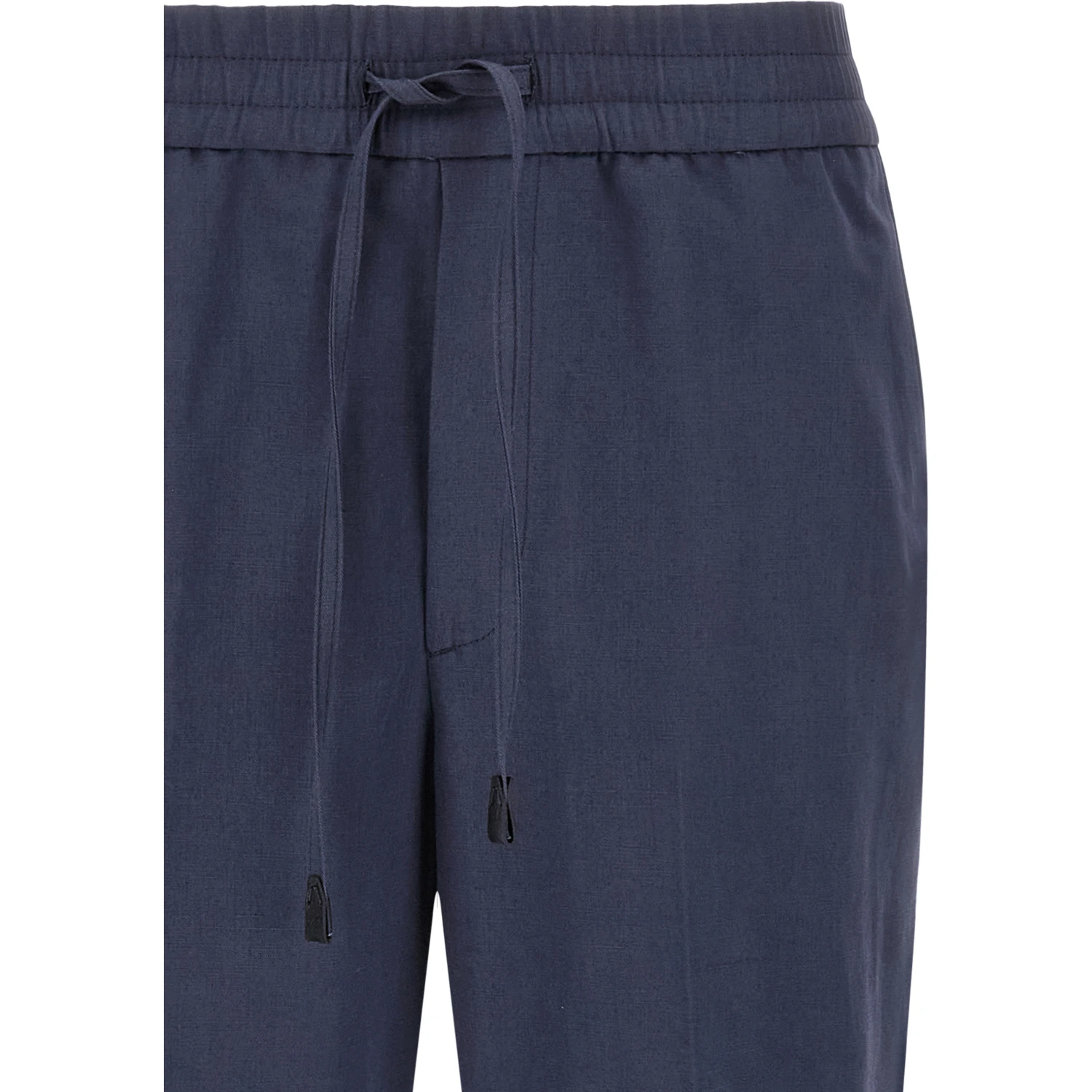 Blue Linen Casual Pants