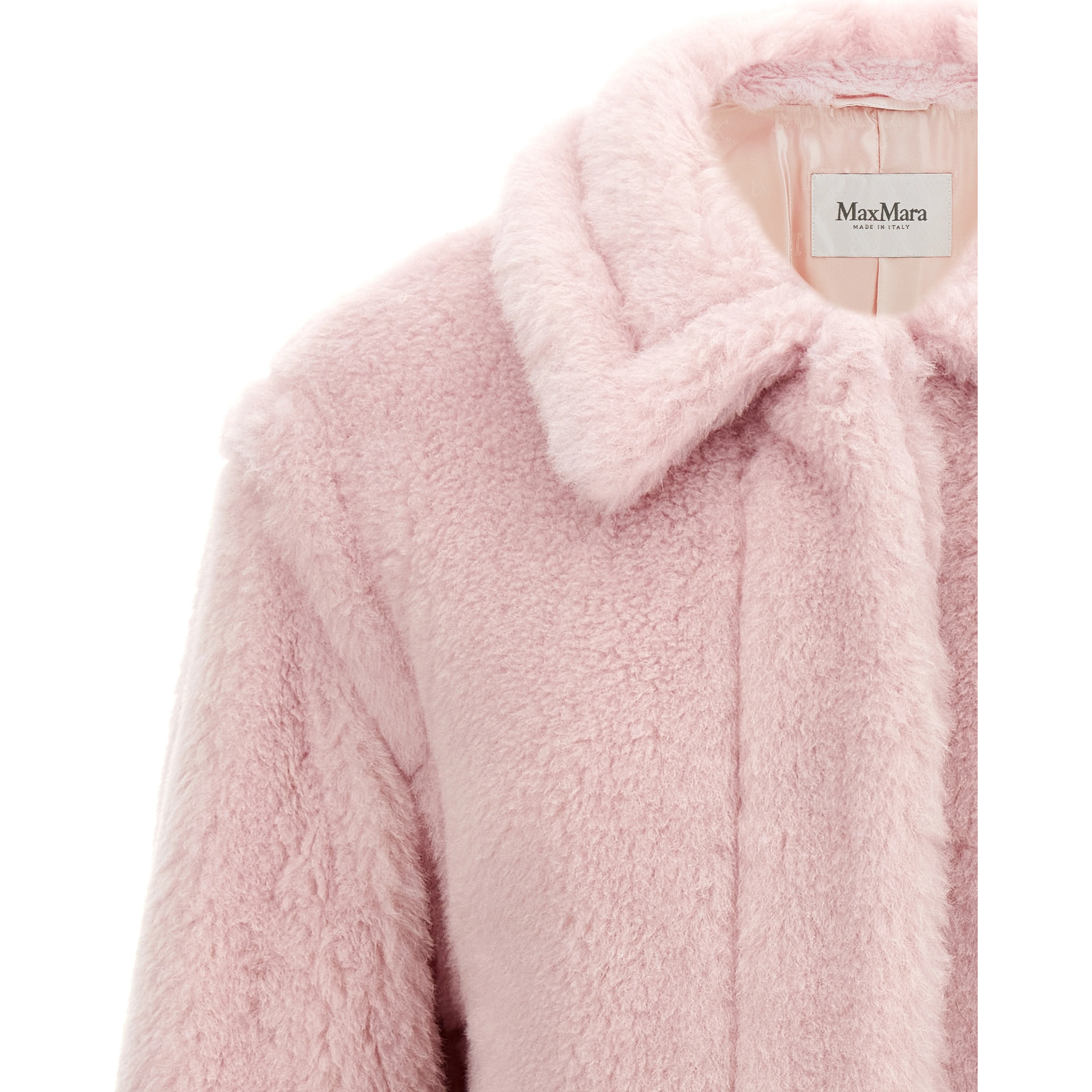 Multicolor Alpaca Leather Coat