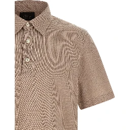Beige Cotton Polo Shirt