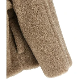 Beige Alpaca Leather Coat