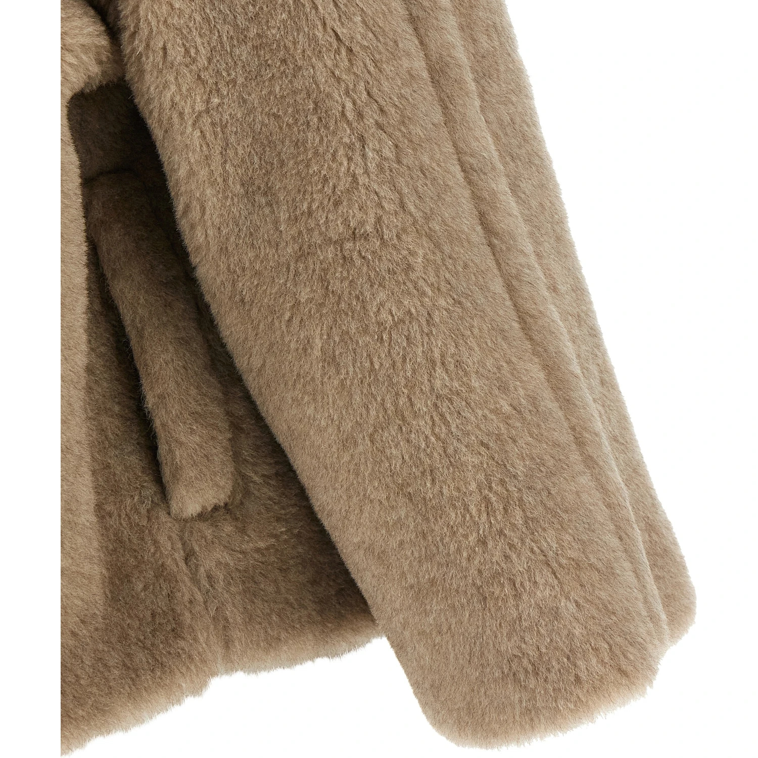 Beige Alpaca Leather Coat