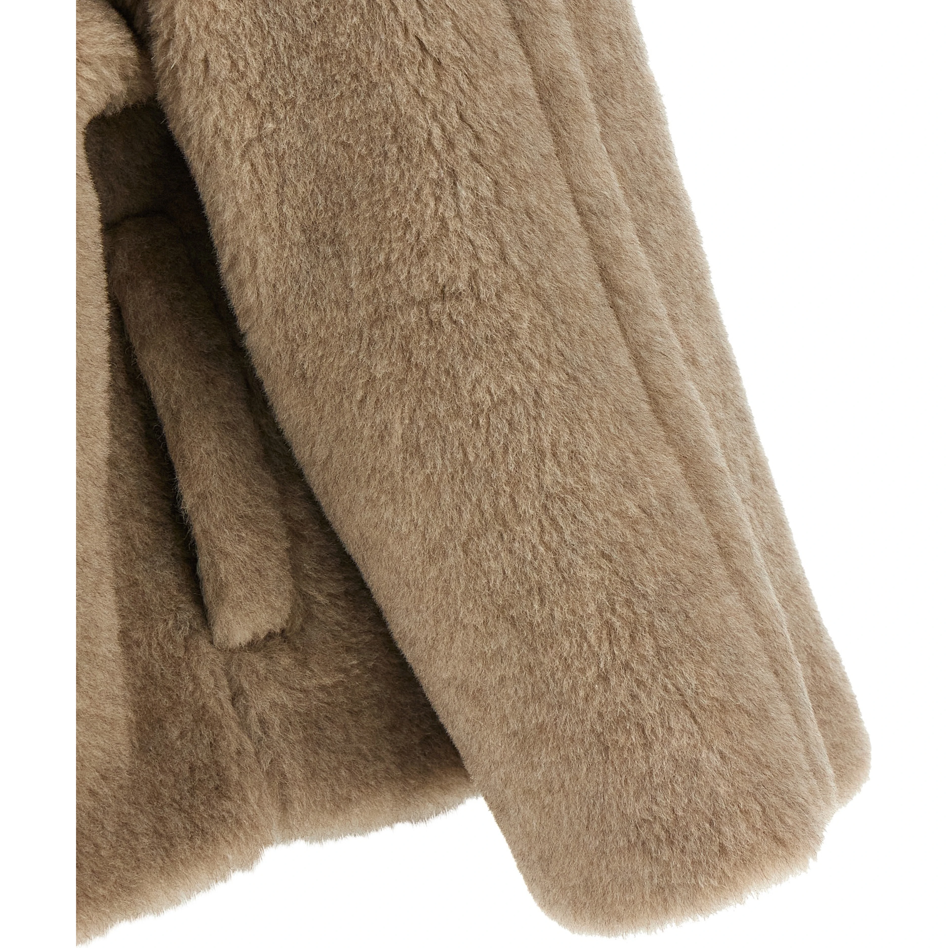 Beige Alpaca Leather Coat