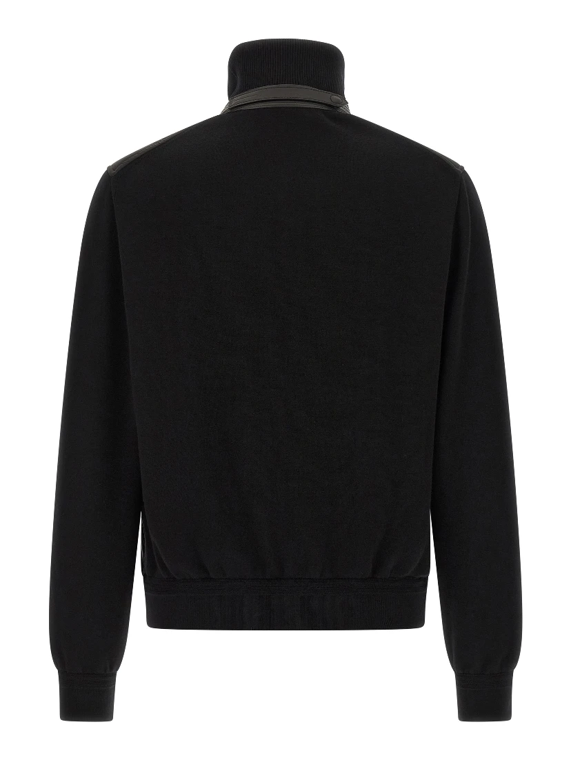 Black Wool Bomber