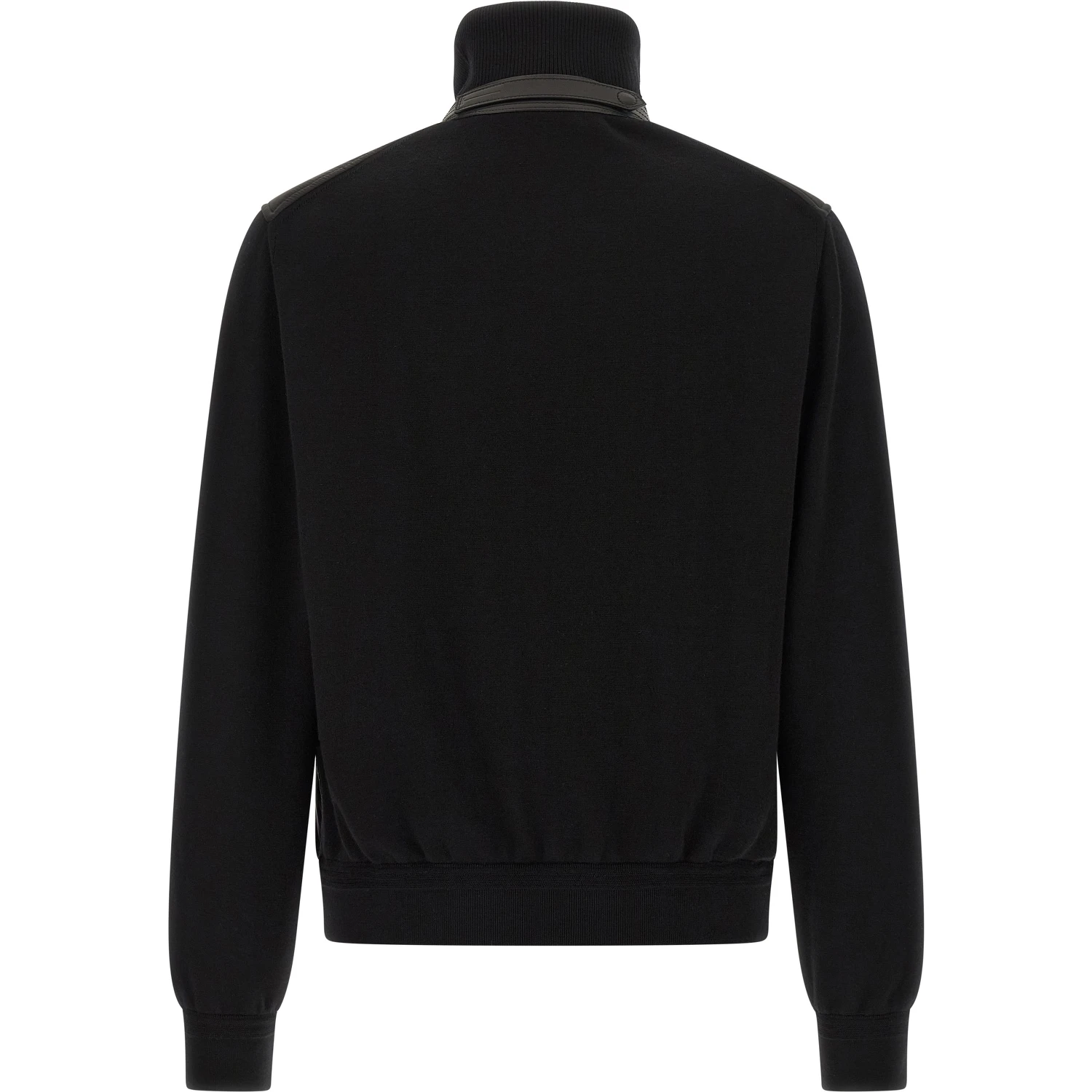 Black Wool Bomber