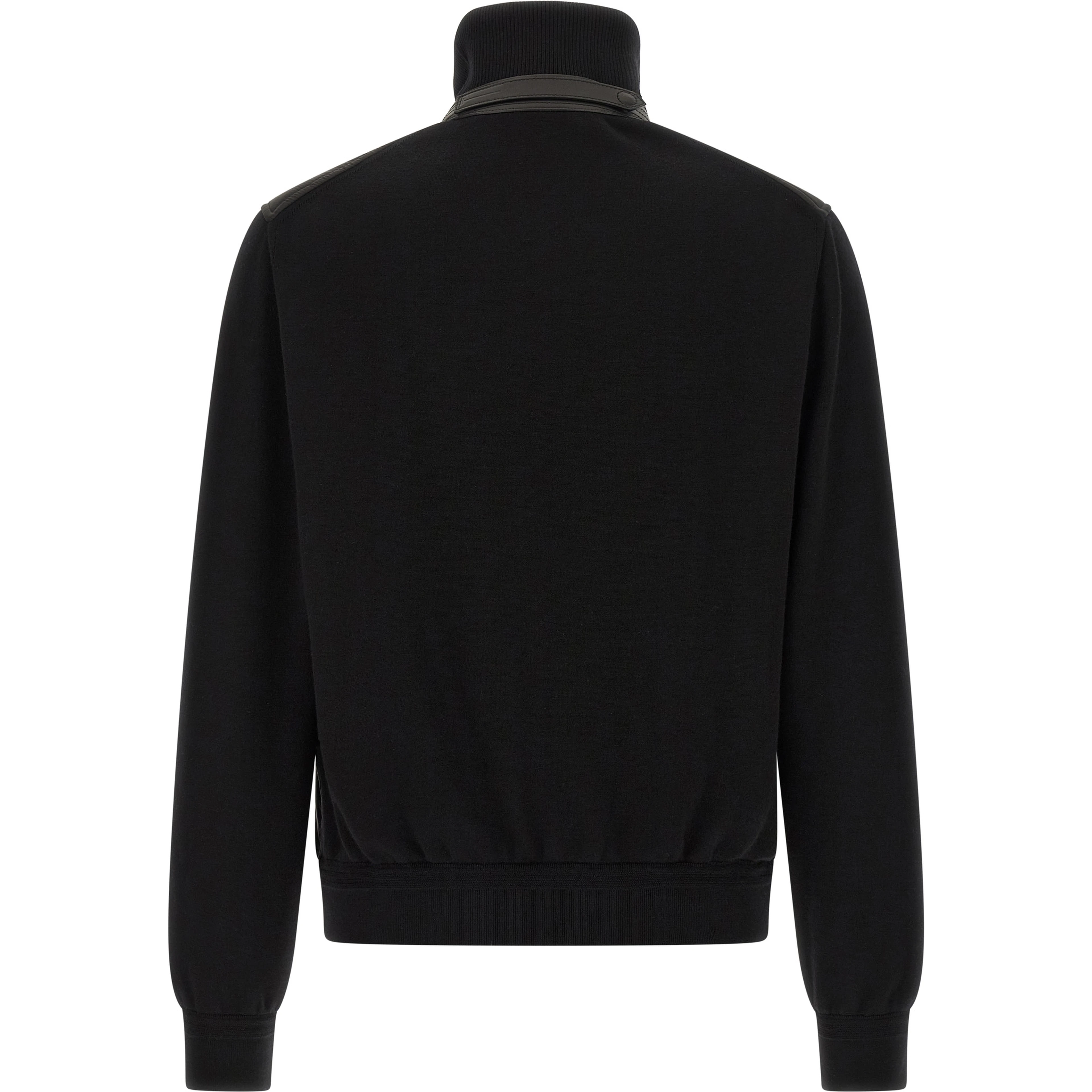 Black Wool Bomber