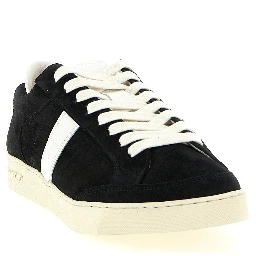 Bicolor Leather Low Top Sneakers