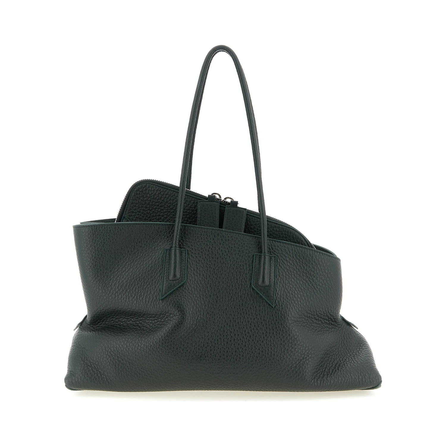 Bicolor Calfskin Shoulder Bag