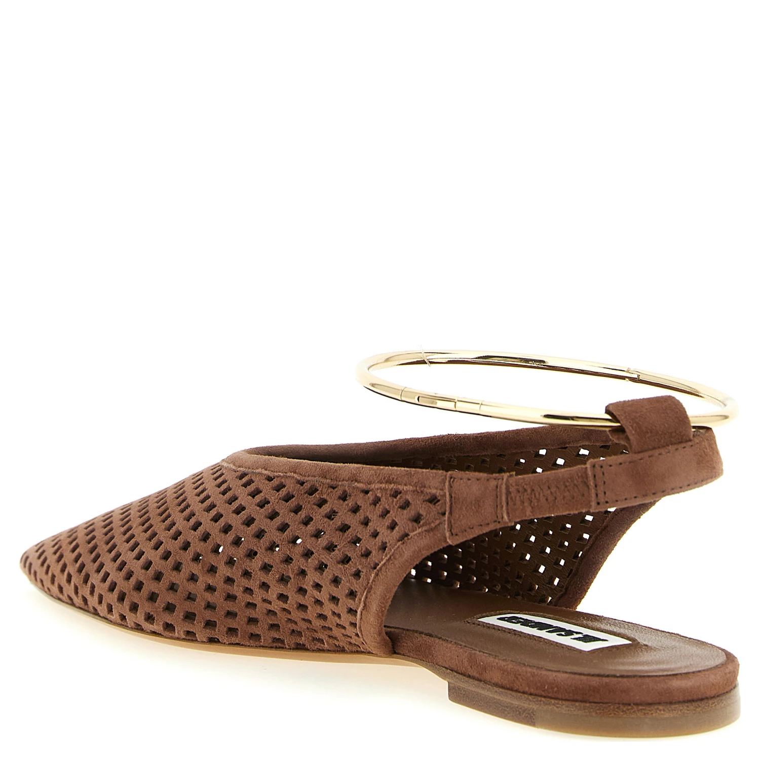 Brown Goatskin Ballet Flats