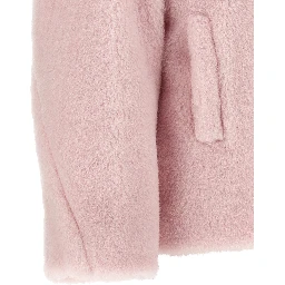 Multicolor Alpaca Leather Coat
