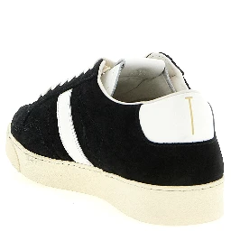 Bicolor Leather Low Top Sneakers