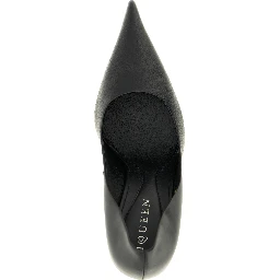 Black Calfskin High Heel Pumps