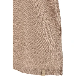 Beige Cotton Polo Shirt