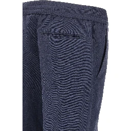 Blue Linen Casual Pants