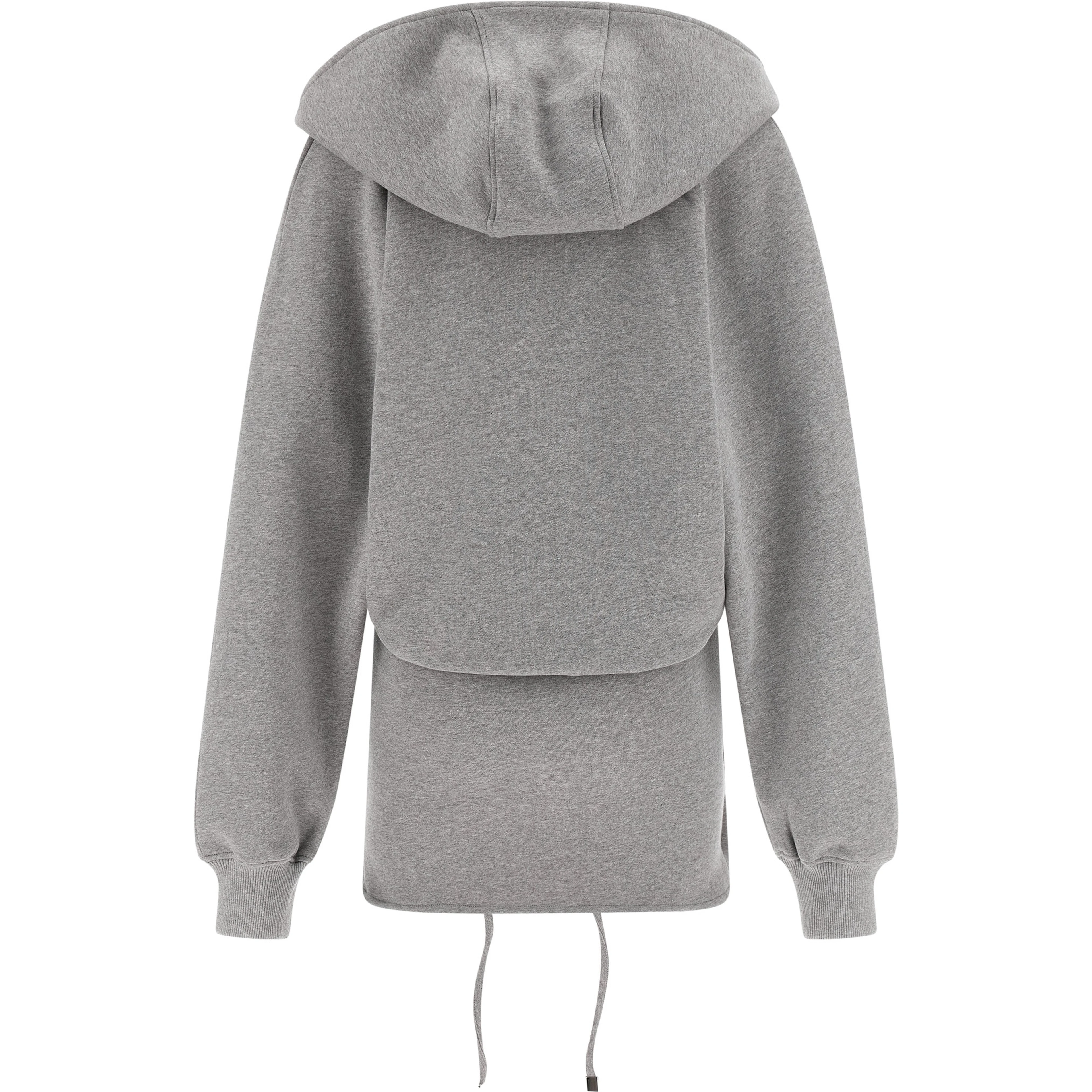 Gray Cotton Short Dress