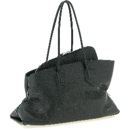 Bicolor Calfskin Shoulder Bag