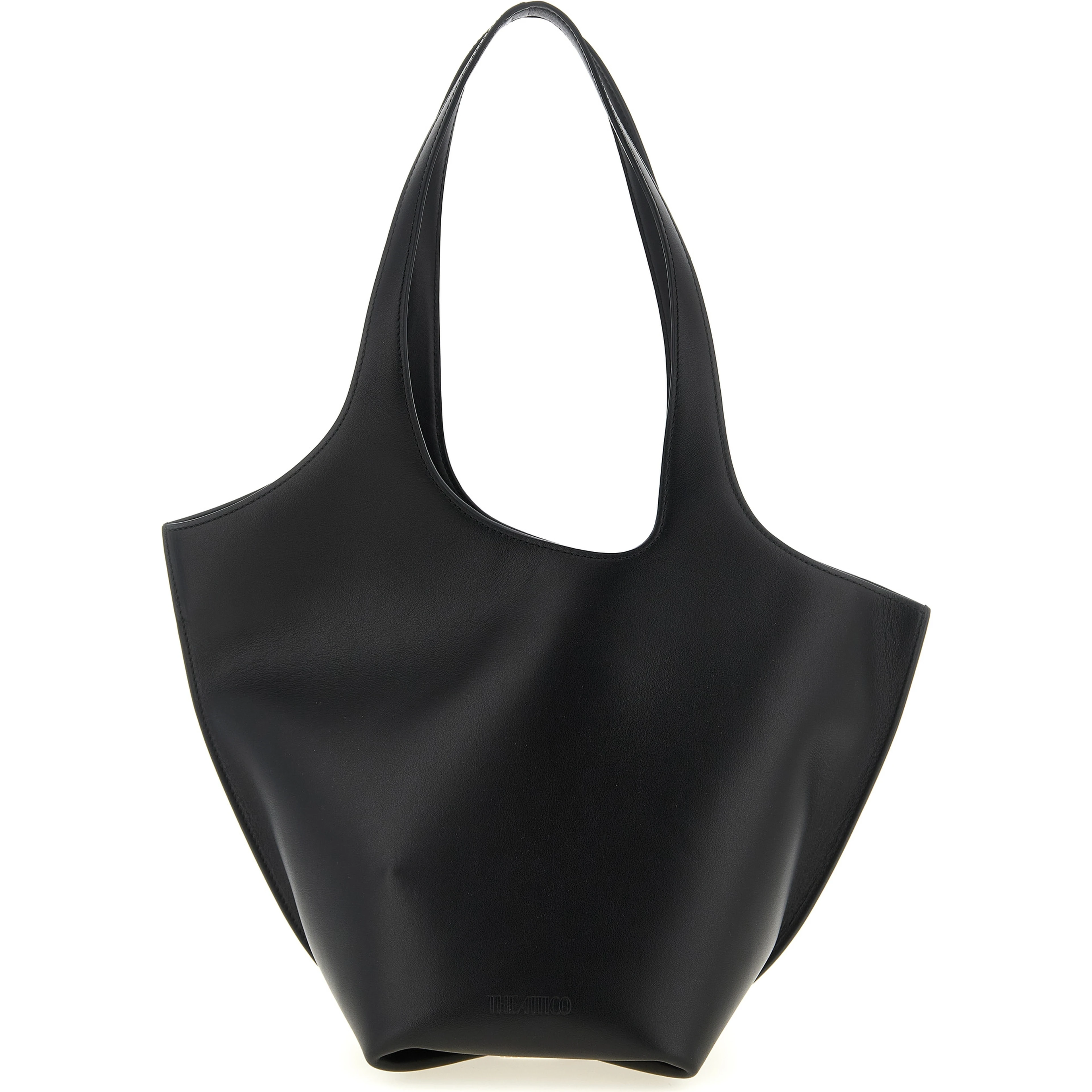 Black Calfskin Shoulder Bag