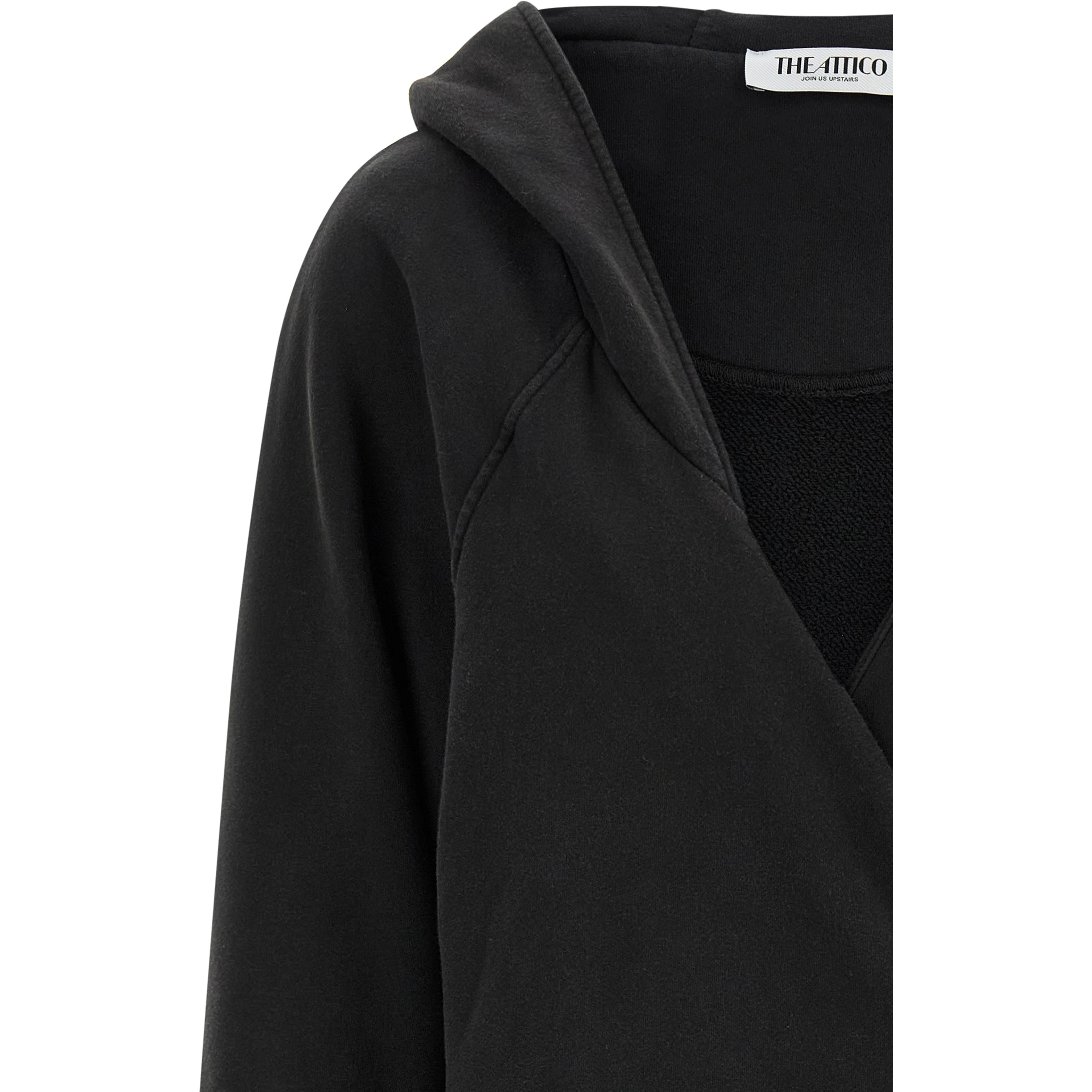 Black Cotton Short Dress