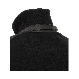 Black Wool Bomber
